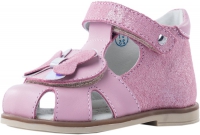 022104-21 розовый туфли летние ясельные нат. кожа