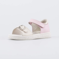 522197-21 беж-роз туфли летние дошкольная, школьная Нат. кожа