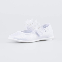 431212-72 серебрист. туфли дошкольная Текстиль