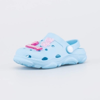 325169-01 голубой туфли пляжные малодетская, дошкольная Полимерн.мат.